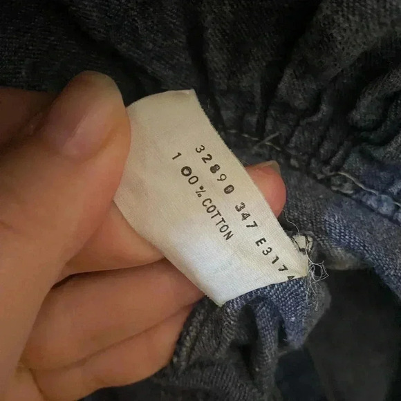 VINTAGE CHIC SPORT WASHED JEAN BUTTOM UP TIERED LONG COWGIRL SKIRT SIZE 7 - Picture 4 of 5